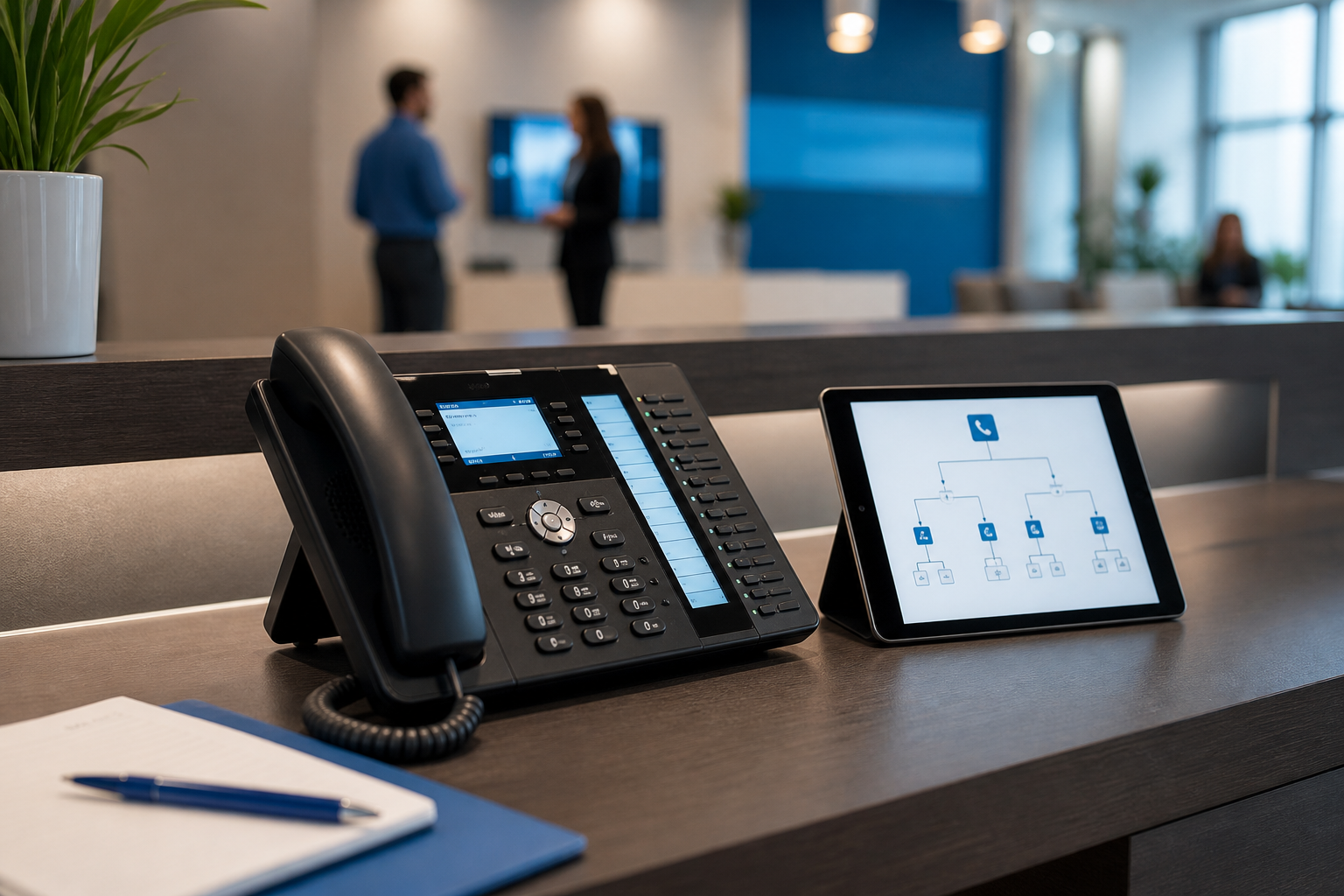 Business phone system and IVR