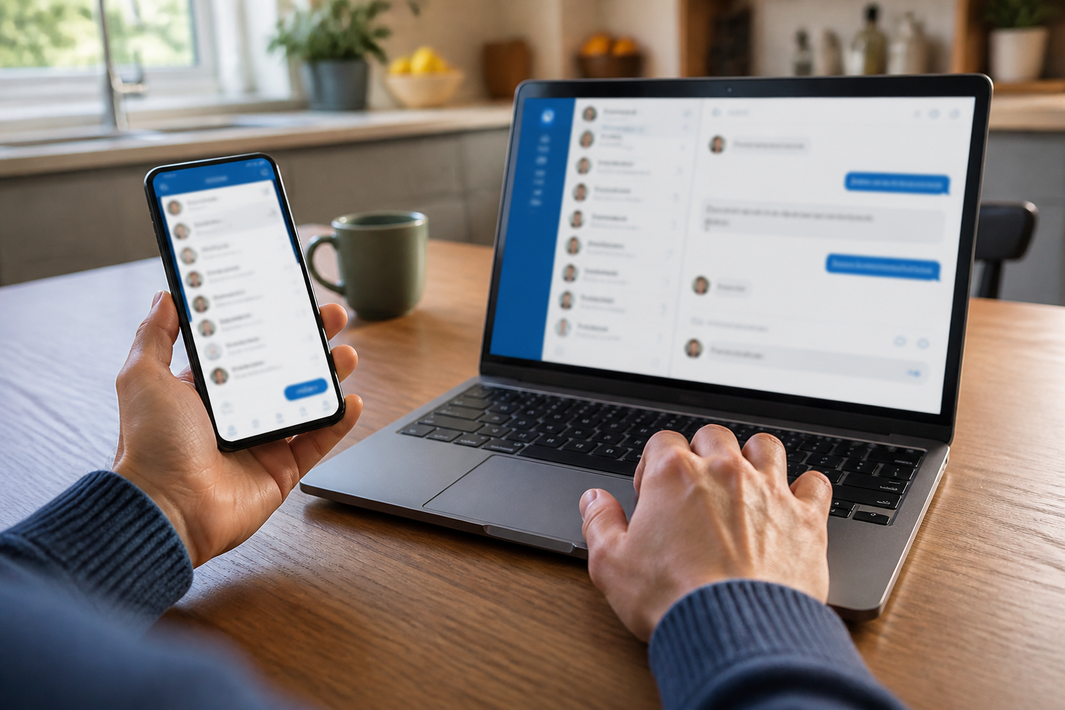 Personal app on phone and laptop